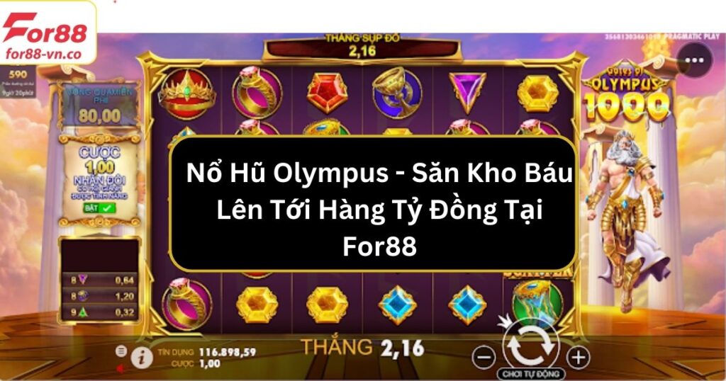 Nổ Hũ Olympus - Săn Kho Báu Lên Tới Hàng Tỷ Đồng Tại For88 1 Nổ Hũ Olympus - Săn Kho Báu Lên Tới Hàng Tỷ Đồng Tại For88