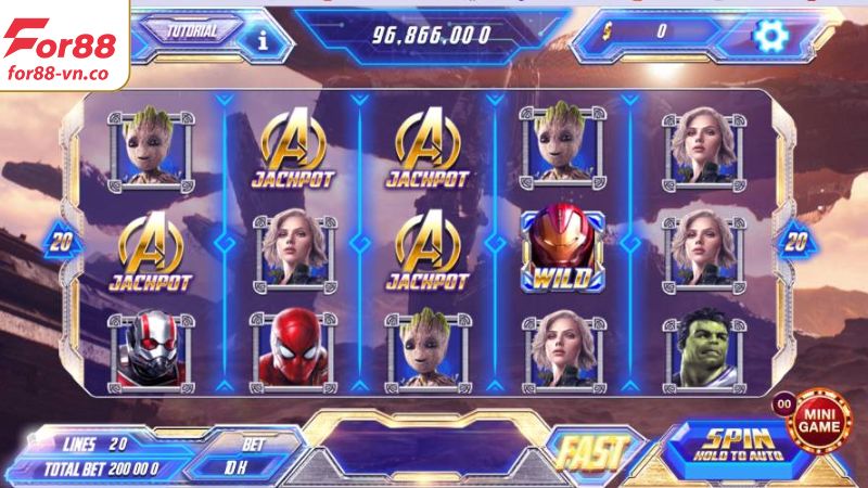 Nổ Hũ Avengers - Game Đổi Thưởng Hấp Dẫn Trên Hệ Thống For88 3 Ưu điểm nổi bật của slot game Avengers For88