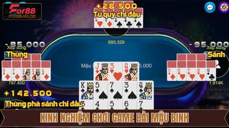 Mậu Binh Online: Trò Chơi Hấp Dẫn Không Thể Bỏ Lỡ Tại FOR88 4 Những chiến thuật bí kíp chơi game thắng lớn