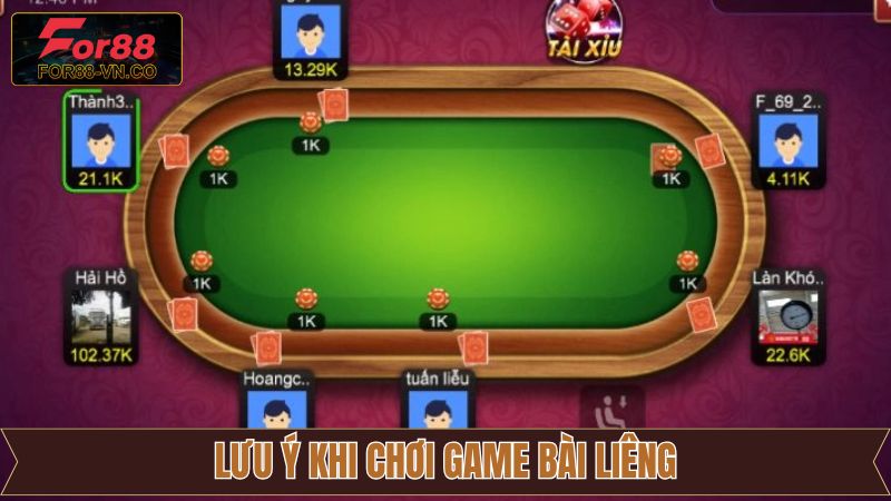 Liêng For88 - Hướng Dẫn Luật Chơi Dành Cho Tân Binh 4 Khách hàng cần nắm vững lưu ý khi chơi