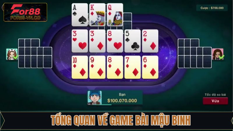 Mậu Binh - Trải Nghiệm Tựa Game Với Quy Tắc Đơn Giản 2 Tổng quan những nét chính về game mậu binh hấp dẫn